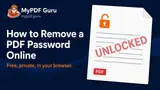 How to Remove a PDF Password Online