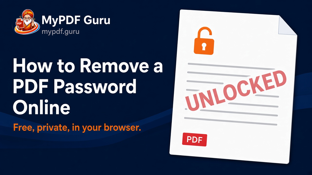 How to Remove a PDF Password Online