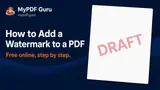 How to Add a Watermark to a PDF