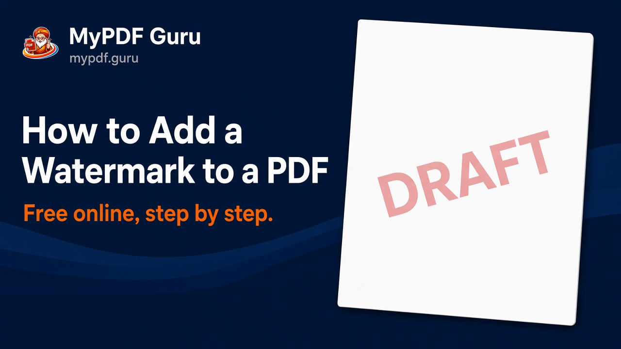 How to Add a Watermark to a PDF